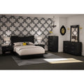 6-Drawer Dresser for Contemporary Bedroom in Black Finish-0