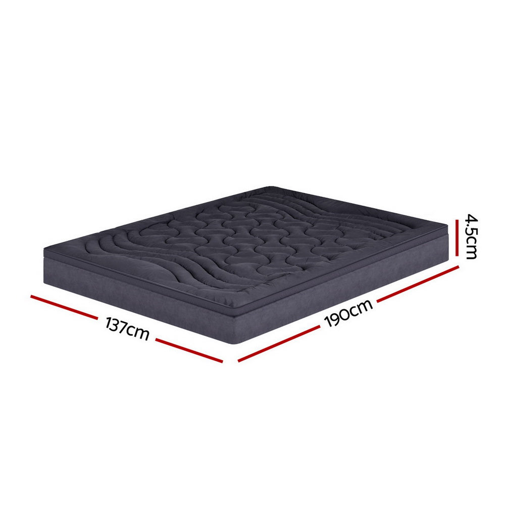 NNEDSZ Bedding Mattress Topper Pillowtop 3-Zone Double