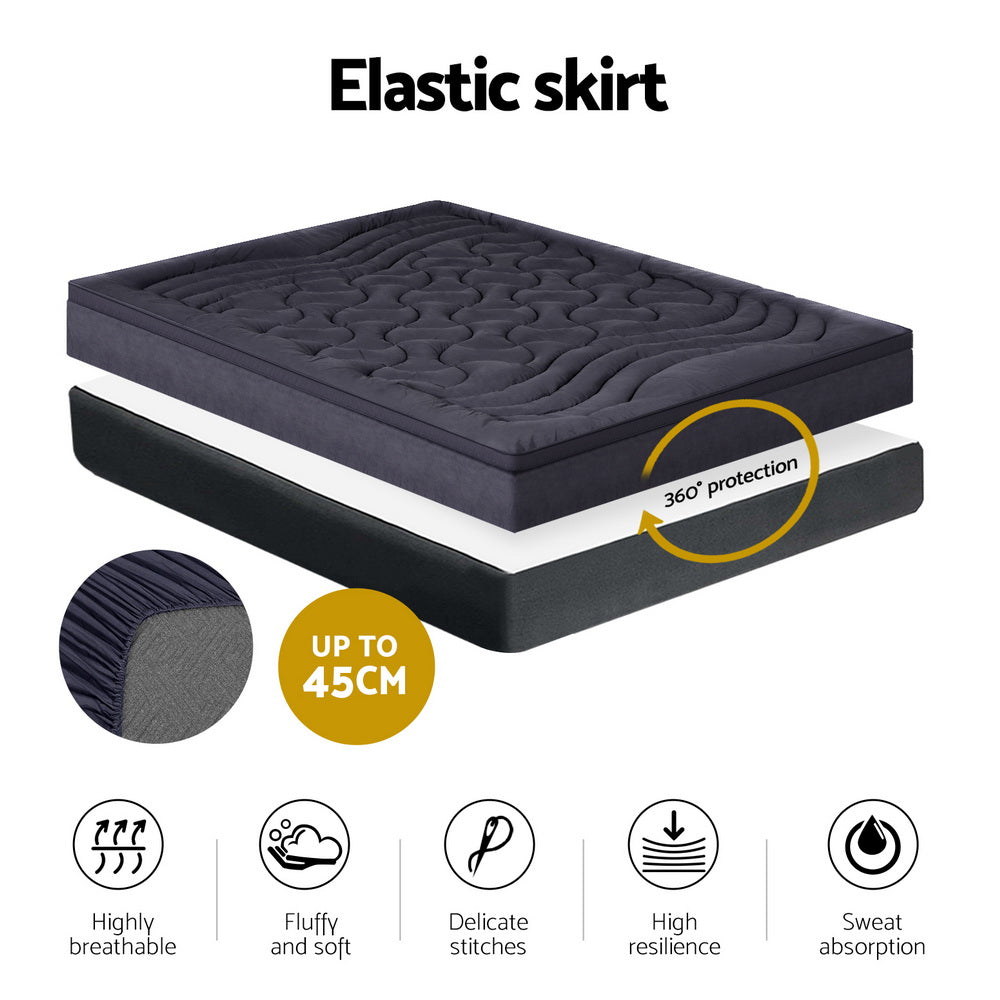NNEDSZ Bedding Mattress Topper Pillowtop 3-Zone Single