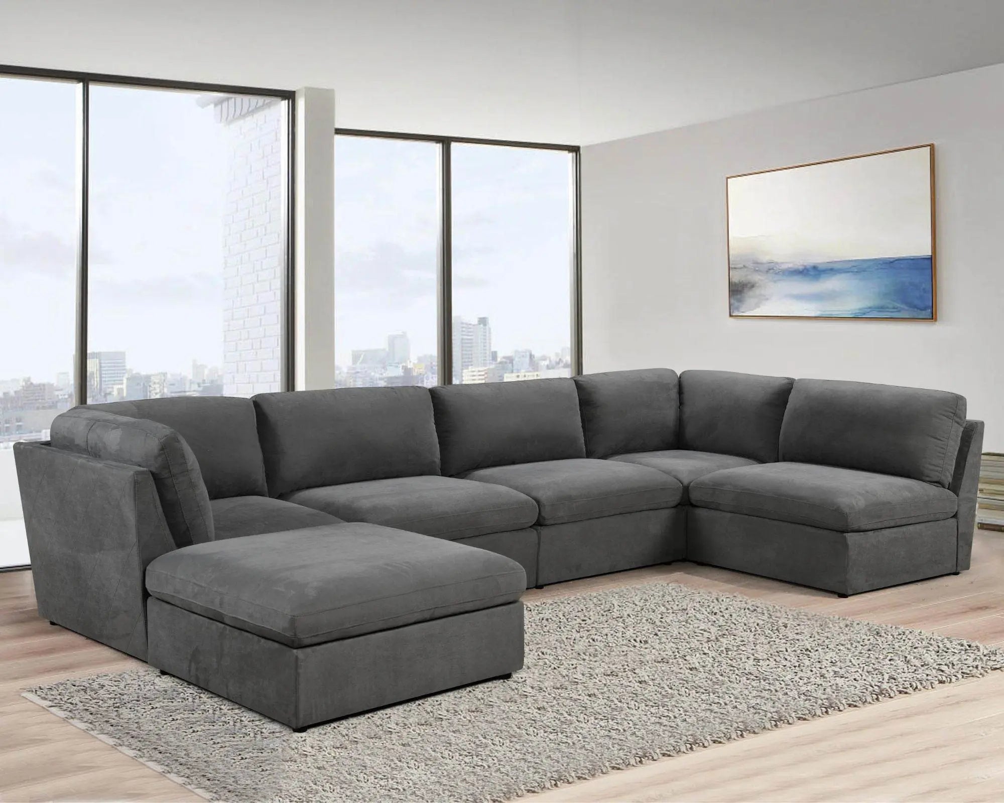 Long Beach Modular Cloud Couch Per Pc-1