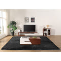NNEDSZ 230x200cm Floor Rugs Large Shaggy Rug Area Carpet Bedroom Living Room Mat - Black