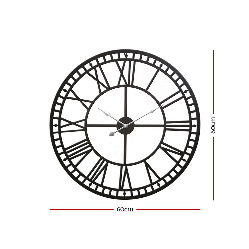 NNEDSZ Wall Clock Large Modern Vintage Retro Metal Clocks 60CM Home Office Decor-1
