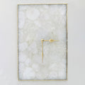 White Crystal Agate Large Wall Clock/Personalised Momento-0