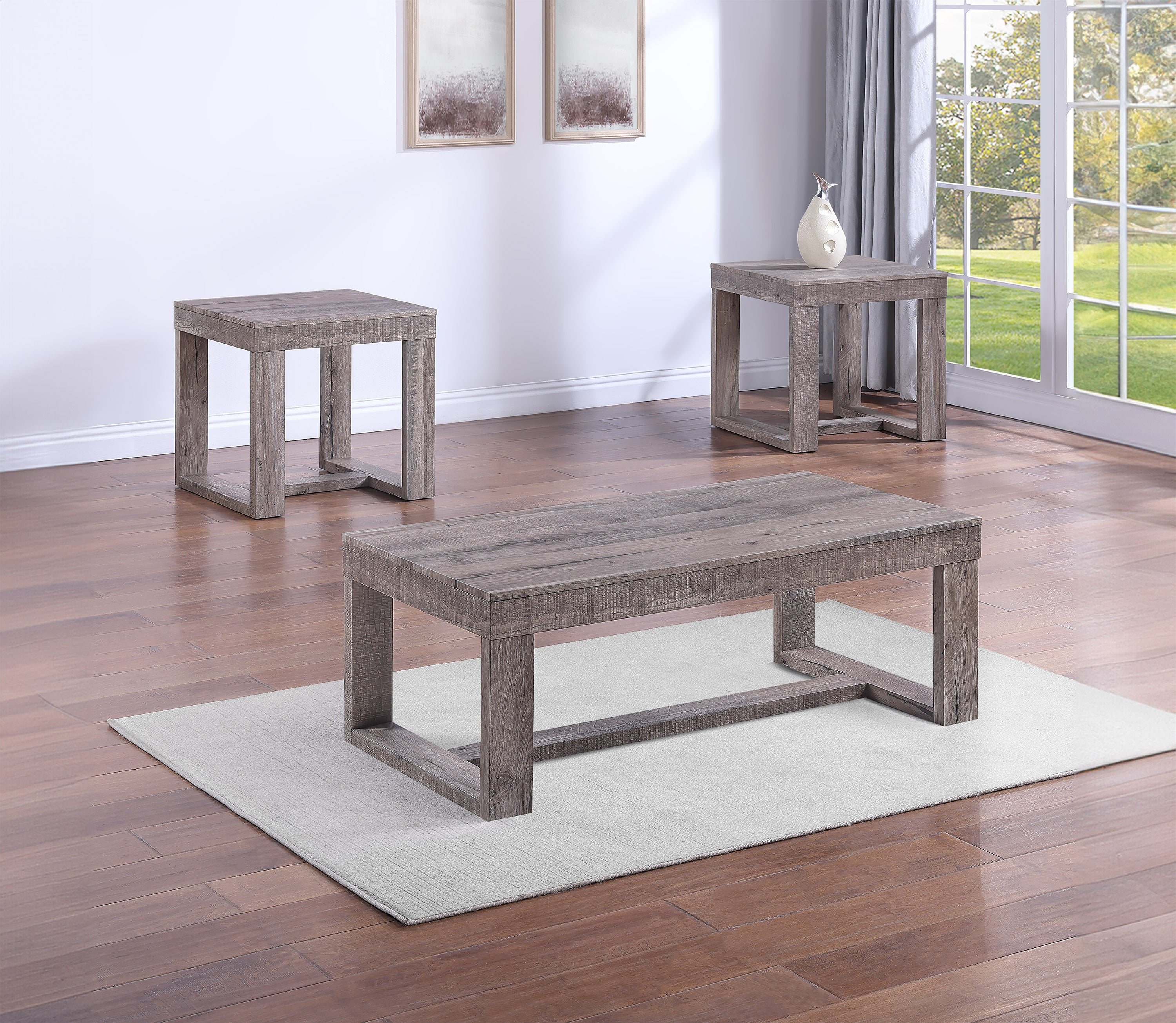 3pc Contemporary Cocktail Tables