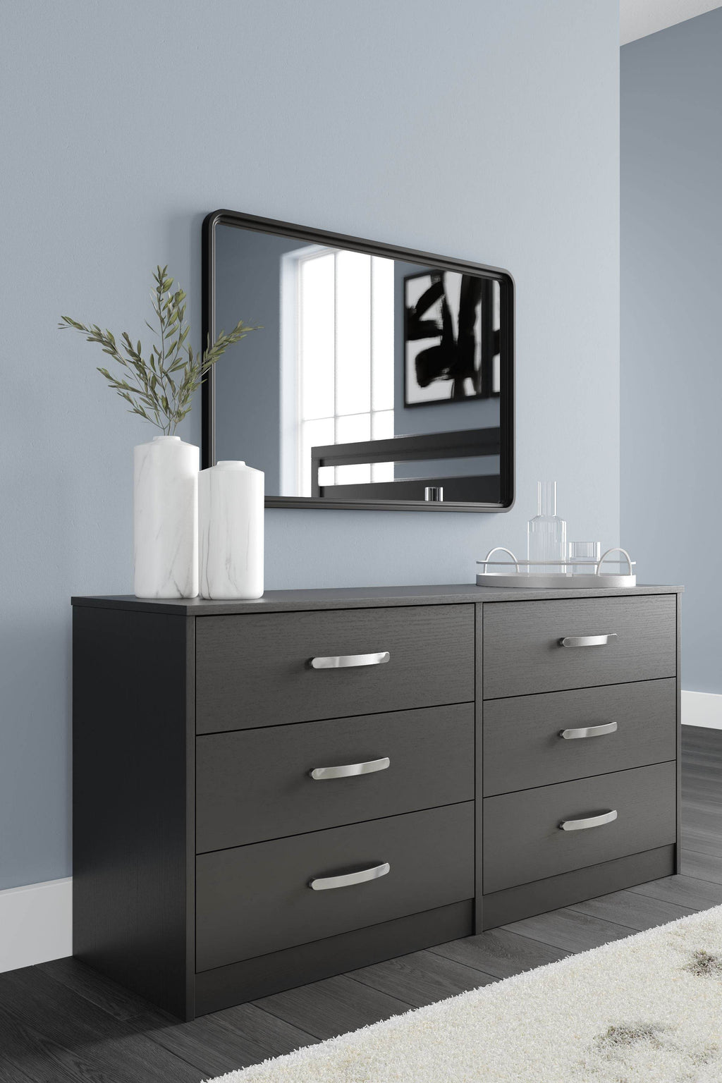 Finch - Six Drawer Dresser - 29'' Height - Black-2