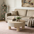 Round Coffee Table with flip top