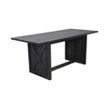 70.87' Farmhouse Large Dining Table for 6-8 People,  Rectangular Wood Dining Table, Rustic Kitchen Dinner Table with X Solid Legs for Dining Room & Living Room,  Gray