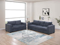 Uniform Design Elegant Simple Sofa And Loveseat 2pcs Sofa set Dark Gray Wide-Welt Corduroy Living Room Couch
