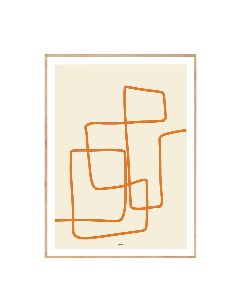 Abstract Lines Orange II-0