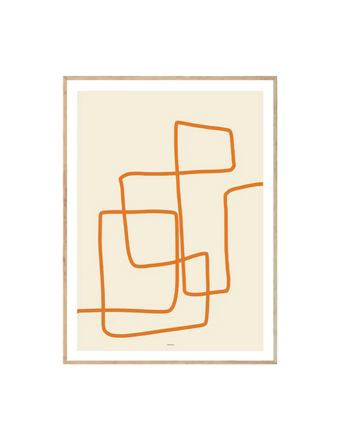 Abstract Lines Orange II-0