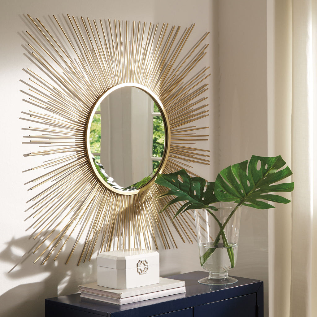Elspeth - Accent Mirror - Gold Finish-1