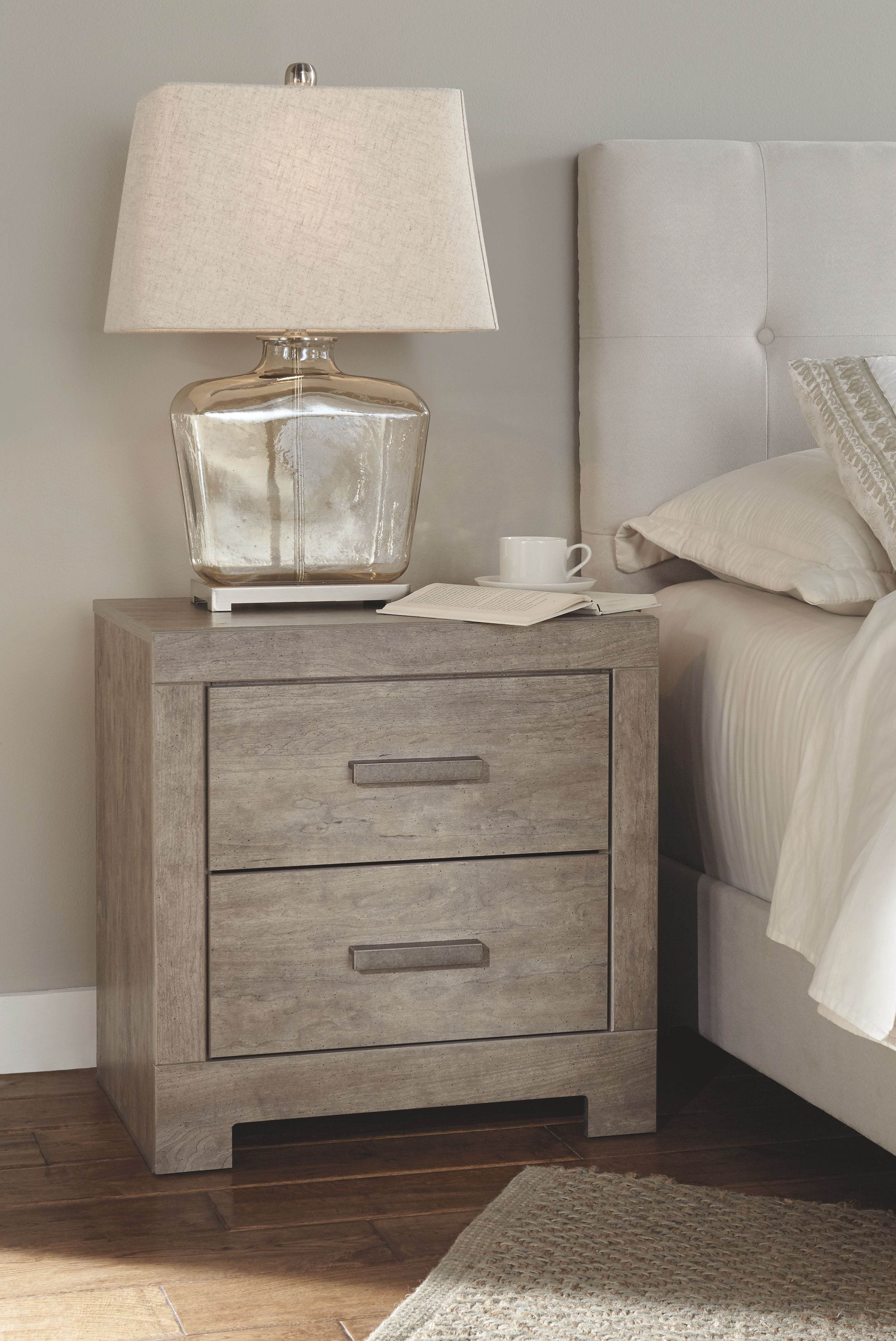 Culverbach - 5 Pc. - Dresser, Mirror, Queen Upholstered Bed, 2 Nightstands - Gray-2