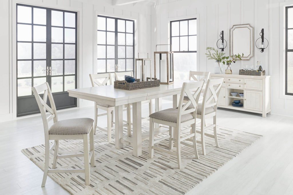 Robbinsdale - Upholstered Barstool (Set of 2) - Antique White-2