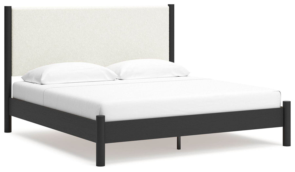 Cadmori - Upholstered Panel Bed-4