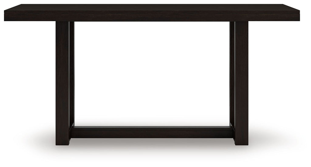 Neymorton - Rectangular Dining Room Counter Table - Dark Grayish Brown-1