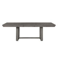 Modern Rustic Design Gray Finish Dining Table