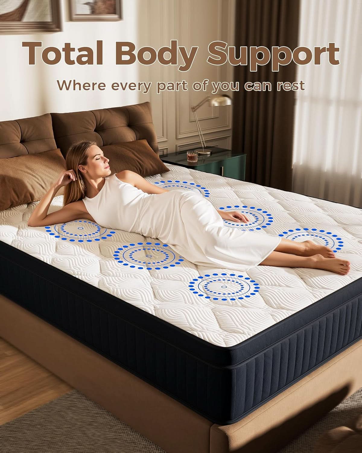 Twin Mattress 8Inch Pocket Springs Luxuriously Soft-2