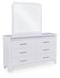 Jarlee - Dresser And Mirror - White-0