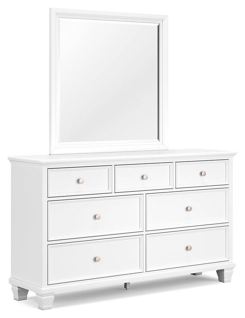 Fortman - Dresser And Mirror - White-0