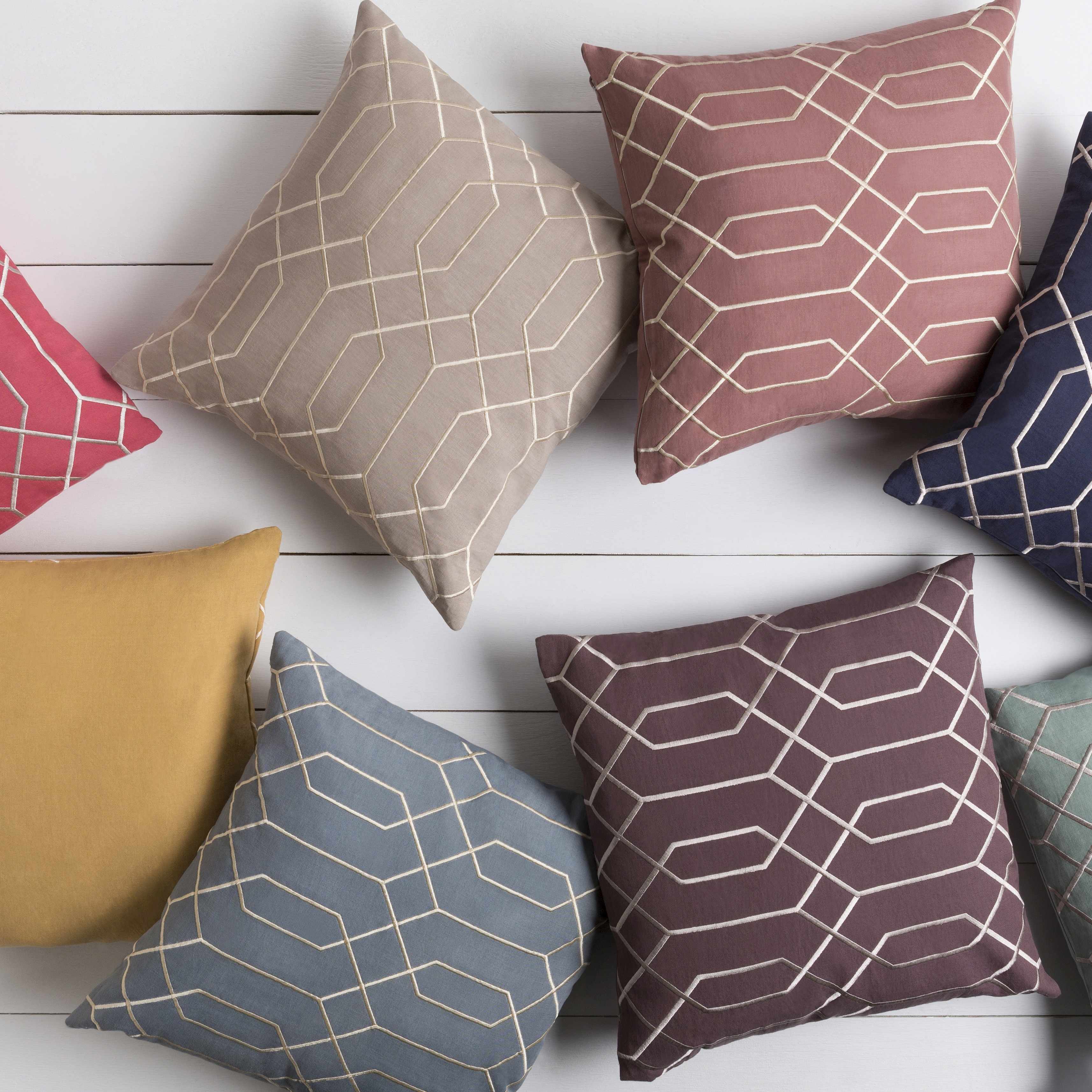 Kunle Mustard Geometric Accent Pillow - Clearance