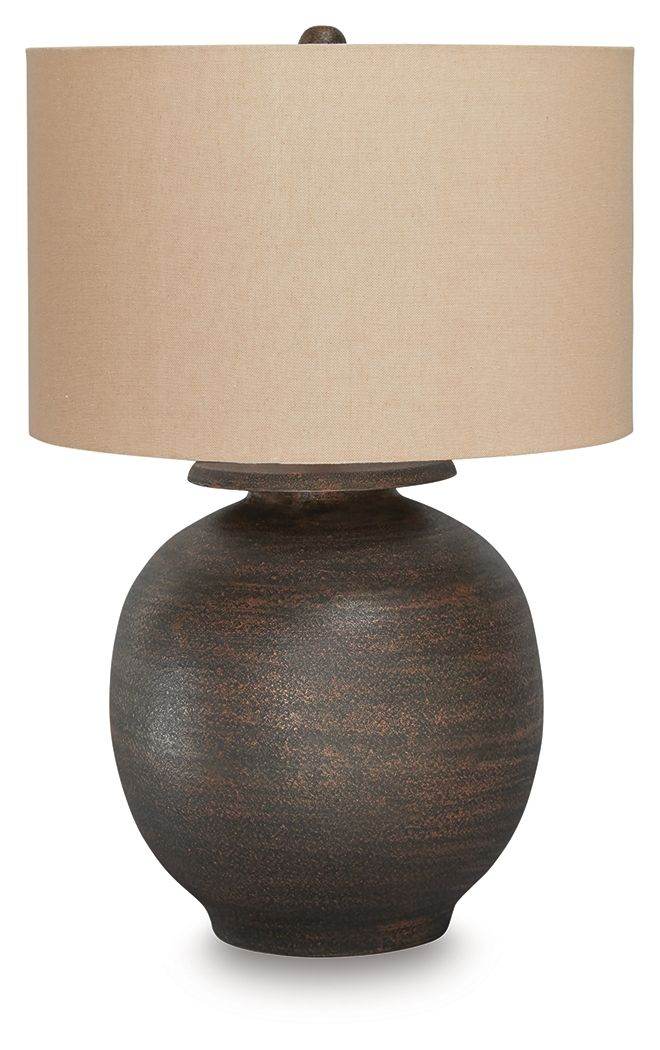 Carlenbury - Metal Table Lamp - Antique Brown-0