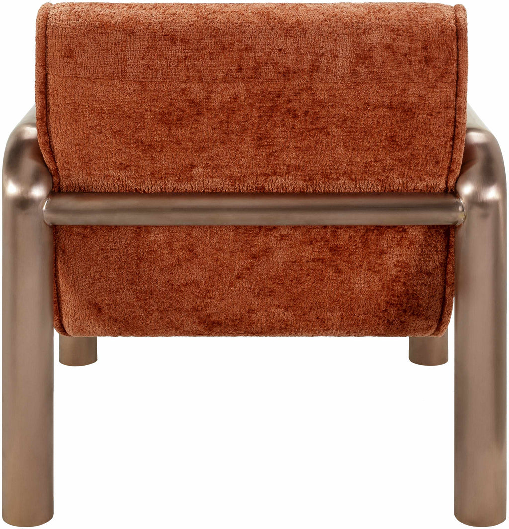Brezolles Burnt Orange Accent Chair - Clearance