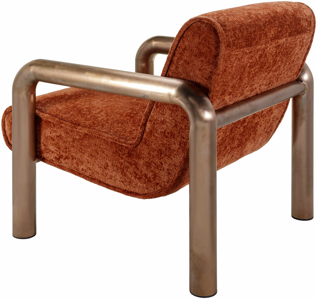 Brezolles Burnt Orange Accent Chair - Clearance