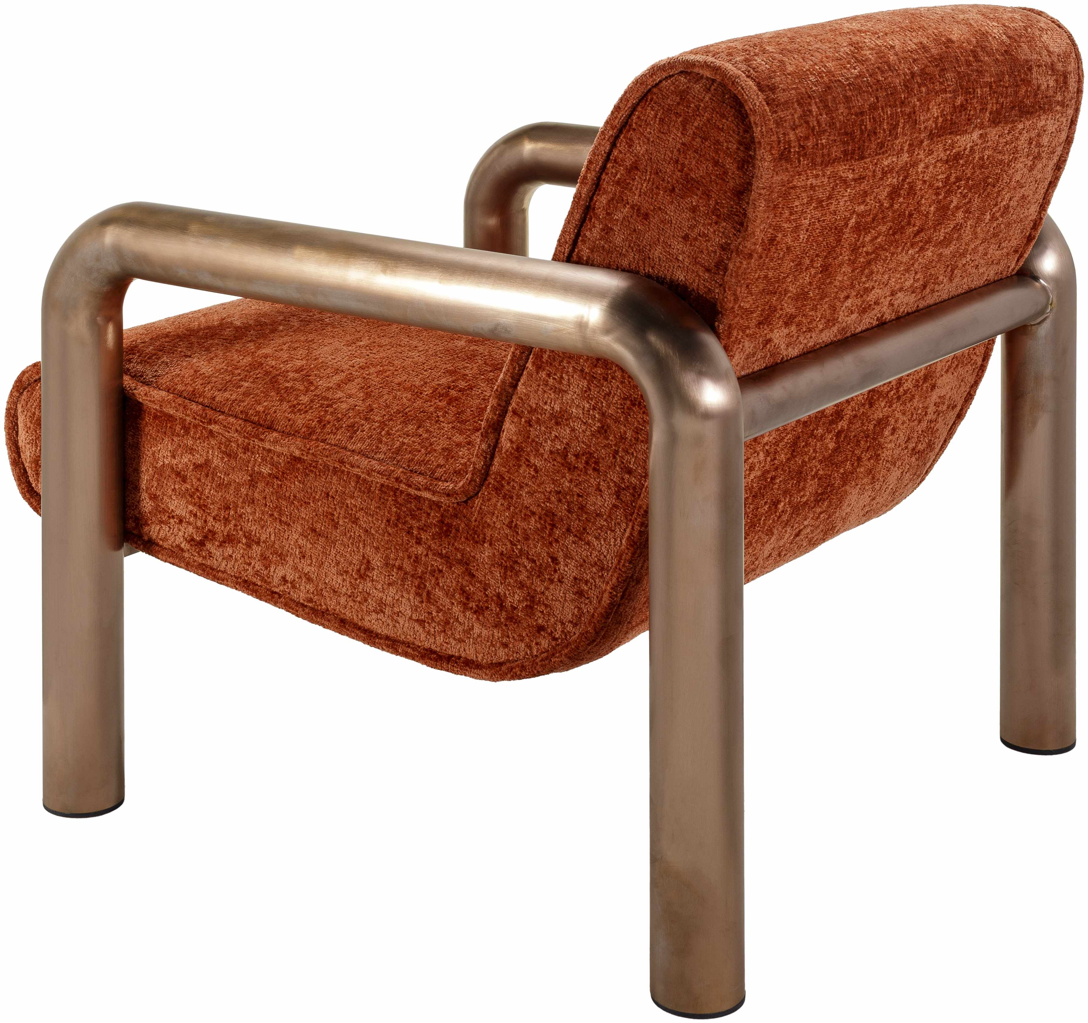 Brezolles Burnt Orange Accent Chair - Clearance