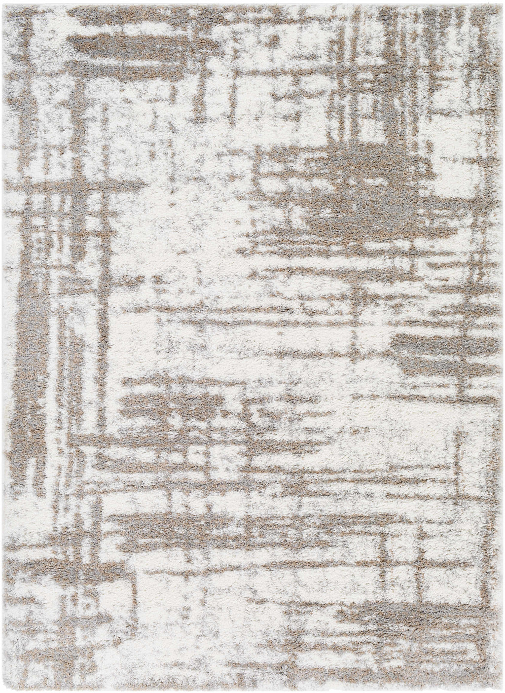 Broulee Abstract Striped Plush Rug-4