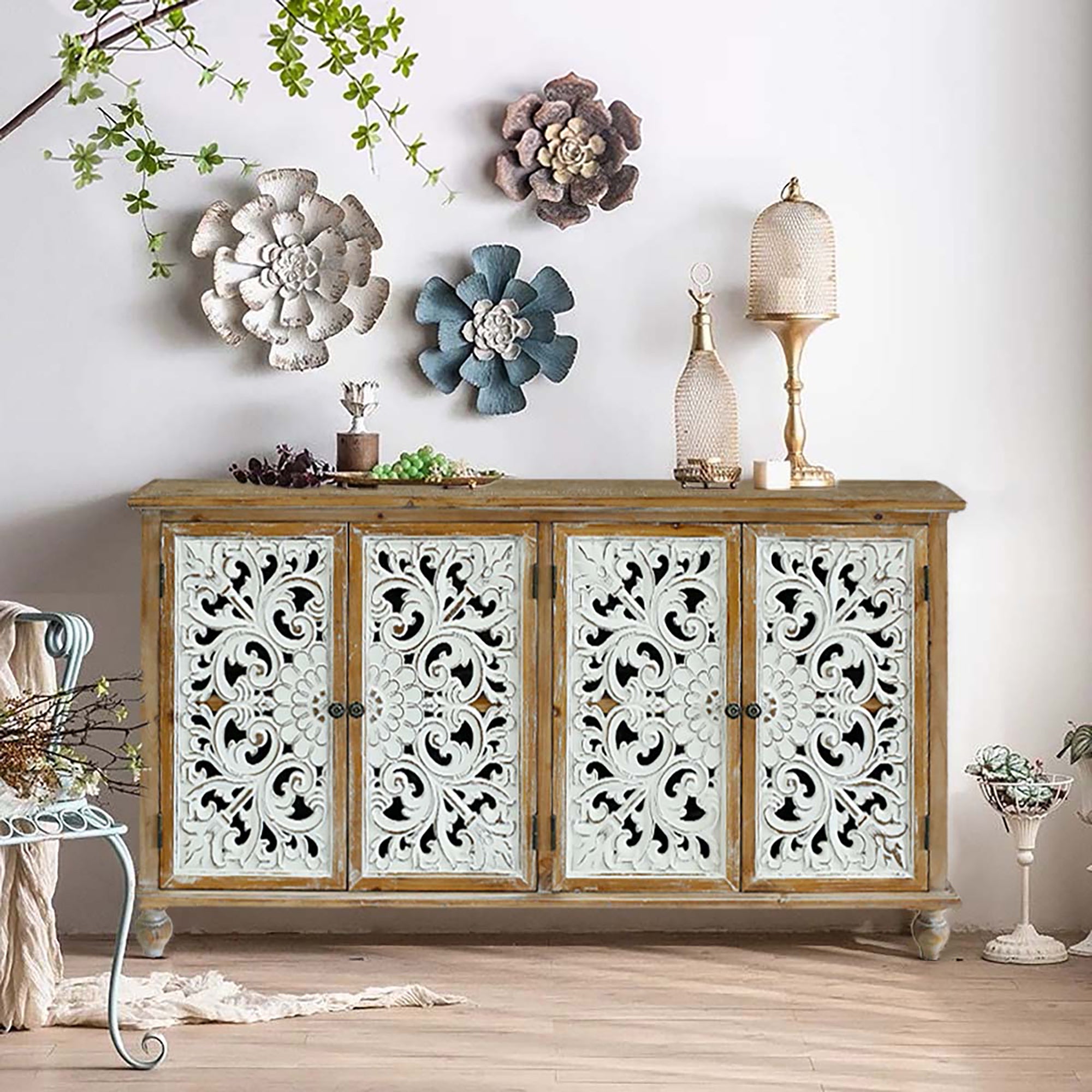 Farmhouse Sideboard Buffet Cabinet with Storage
