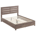 Sherwood Barrel Oak 4-Piece Queen Bedroom Set with Platform Bed, Nightstand, Dresser & Mirror in Warm Oak Finish