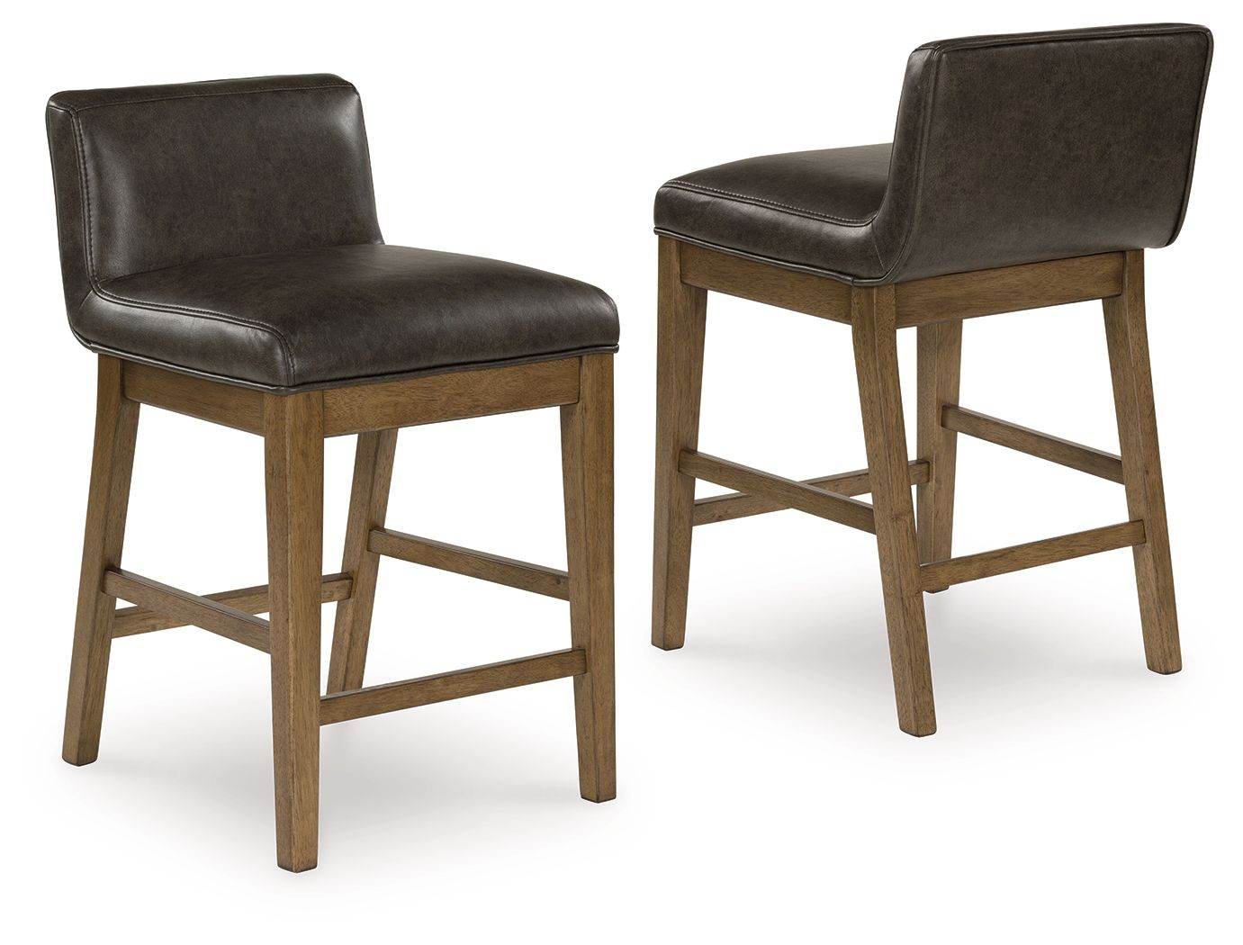 Cabalynn - Upholstered Barstool (Set of 2) - Two-tone Brown-2