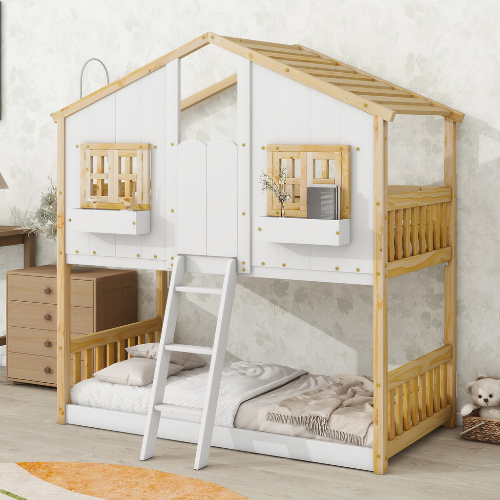 Twin House Bunk Bed
