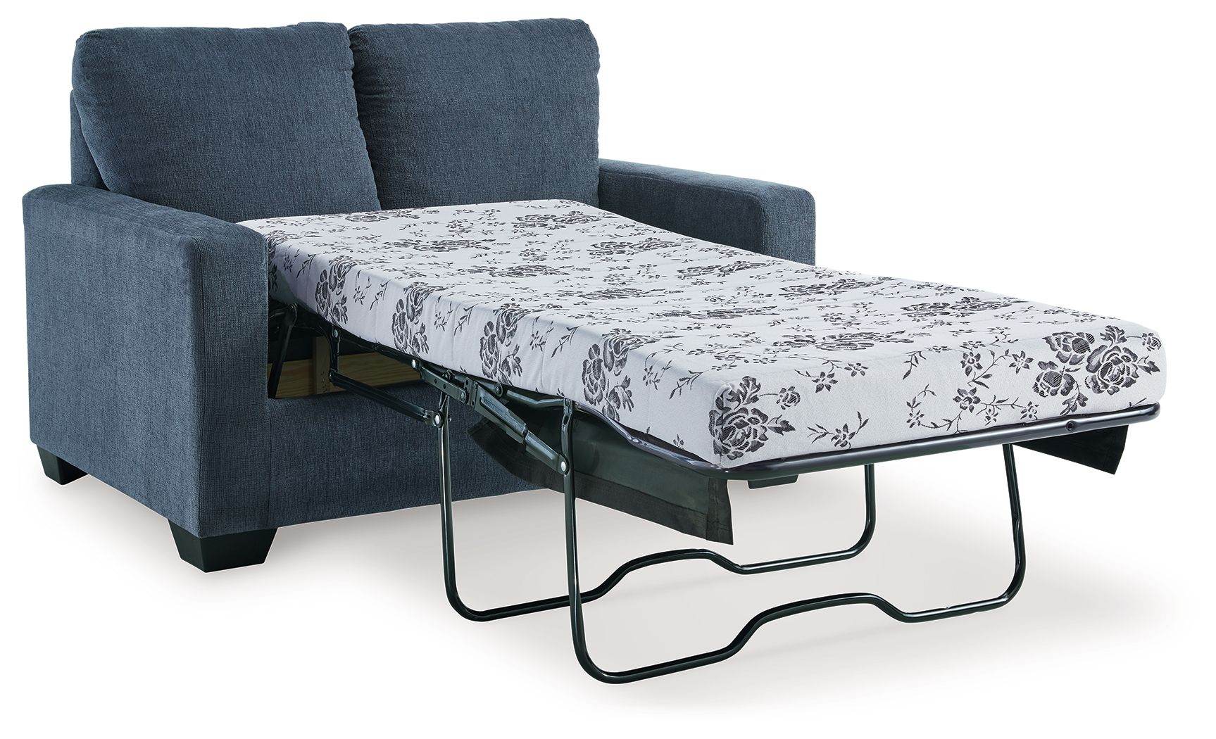 Rannis - Twin Sofa Sleeper - Fabric - Navy-2