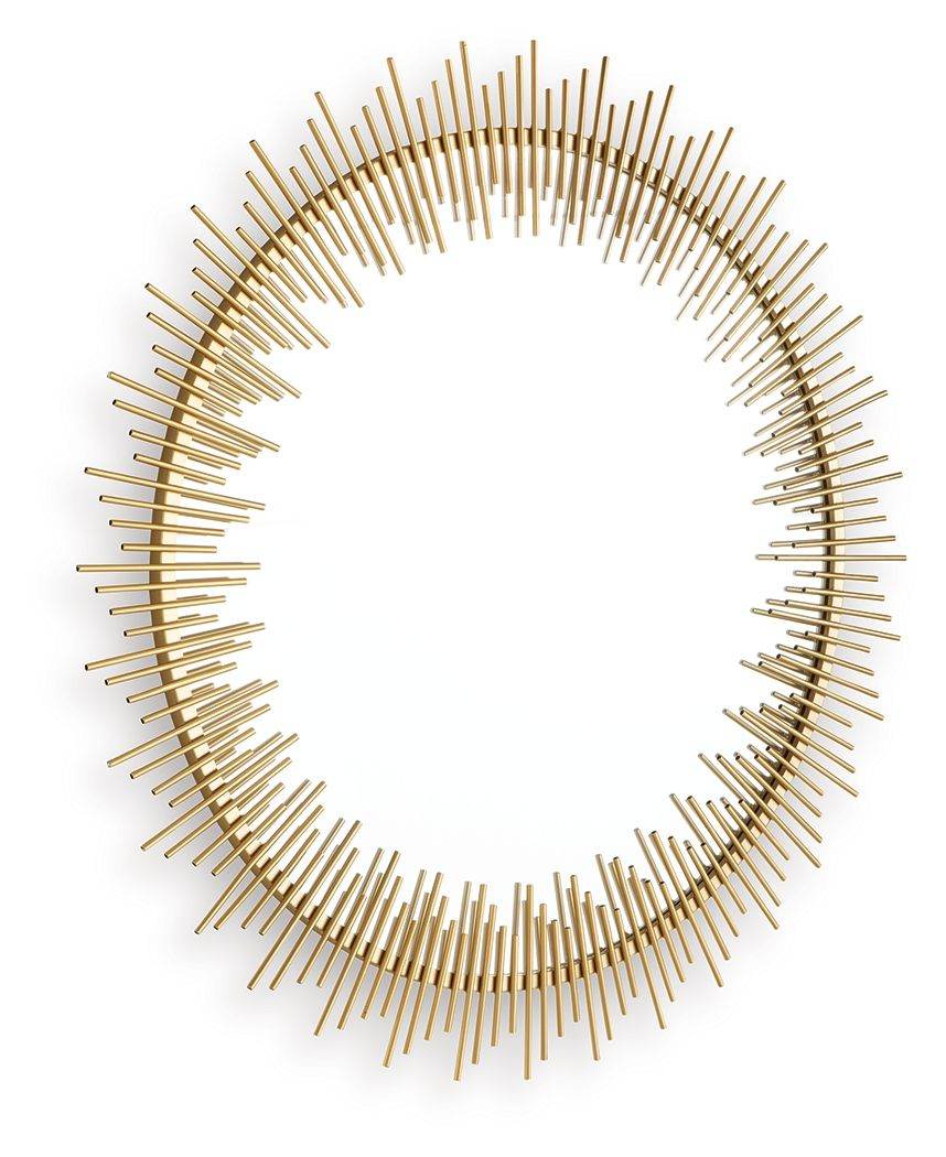 Wainport - Accent Mirror - Gold Finish-2