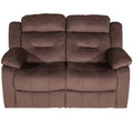 Chocolate Velvet USB Loveseat