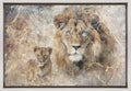 Wall art Lion Animal Vintage Art Illustration Wallart 08-1
