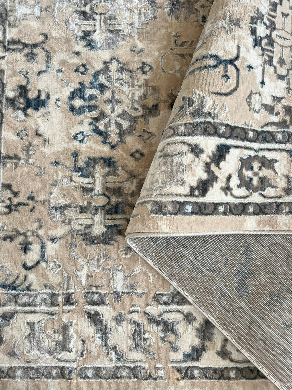 Canvello Area Rugs Premium Rugs for Living Room, Bedroom, Home Dining, Ivory, Grey, Beige, Blue
