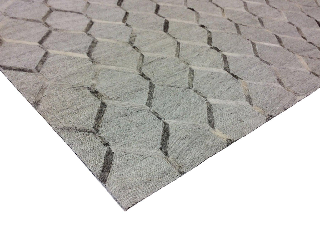 Canvello Hand-Loomed Cowhide Area Rugs- 4x6