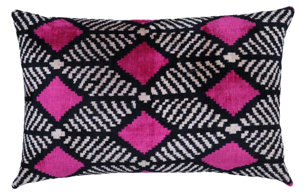 Canvello Hot Pink Throw Pillows For Couch Down Filled - 16x24 in