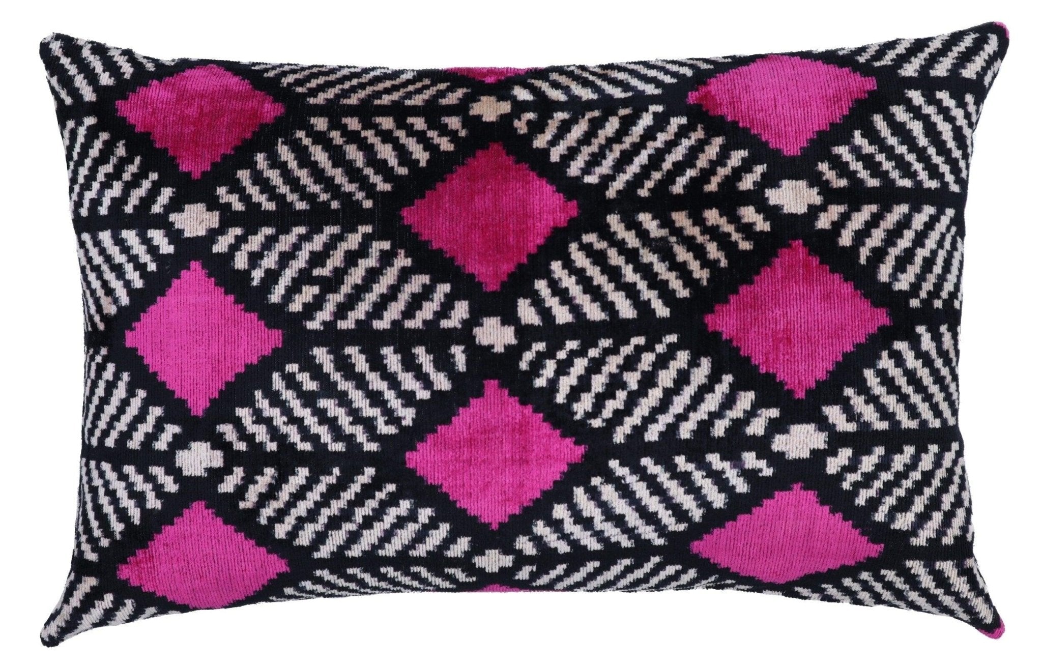 Canvello Hot Pink Throw Pillows For Couch Down Filled - 16x24 in
