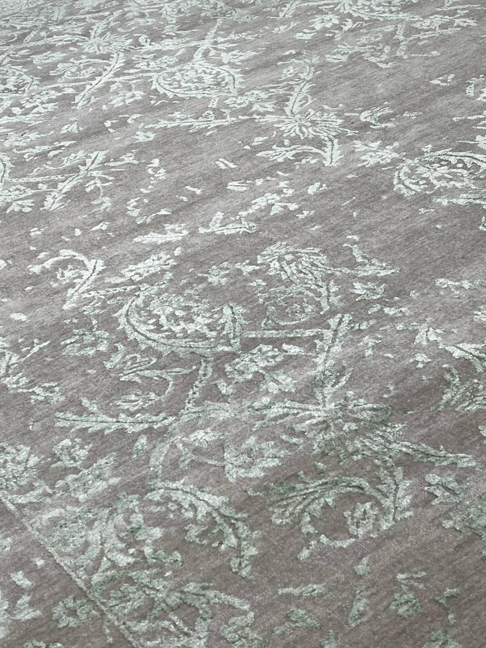 Canvello Modern Blue Grey Area Rugs - 8' x 10'