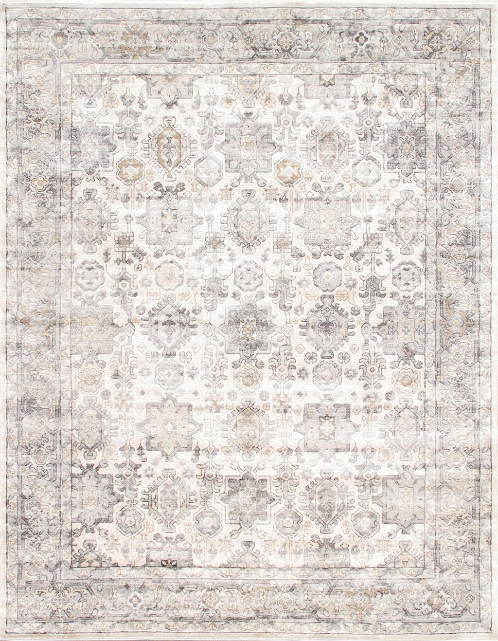 Canvello Modern Design Power Loom Area Rug- 2' X 3'