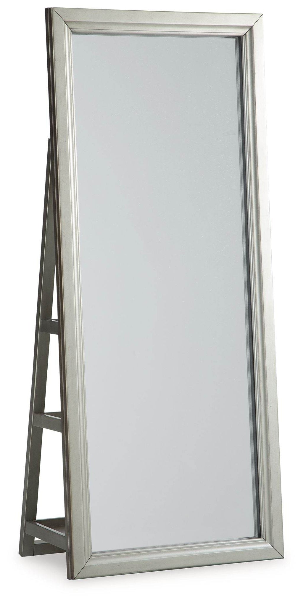 Evesen - Floor Standing Mirror With Storage - Champagne-0