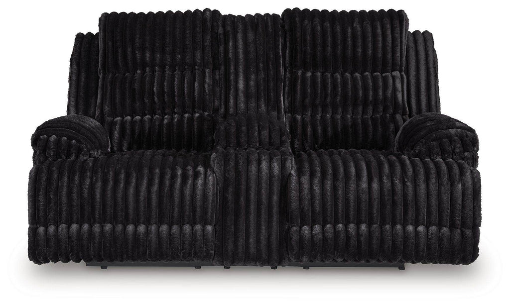 Rhine Falls - Double Reclining Power Loveseat With Console - Onyx-2