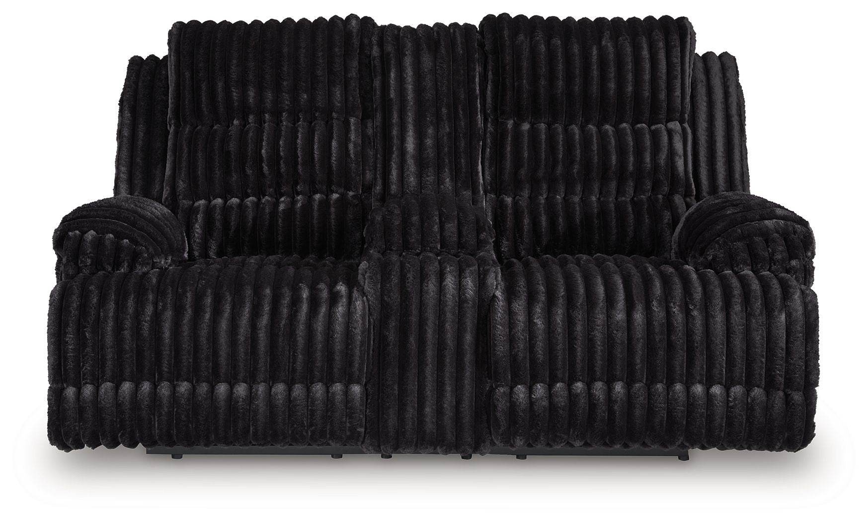 Rhine Falls - Double Reclining Power Loveseat With Console - Onyx-2