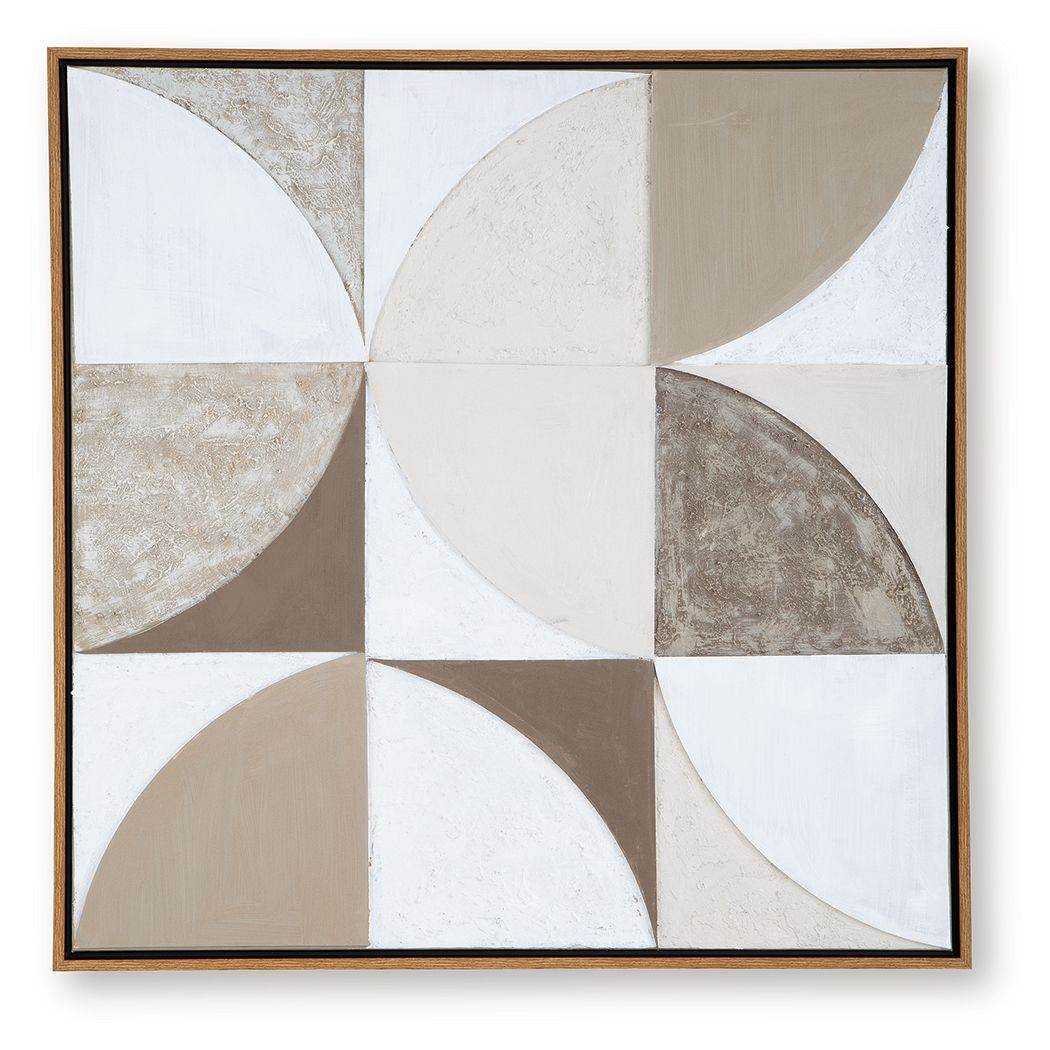 Harelman - Wall Art - Tan / Taupe / White-0