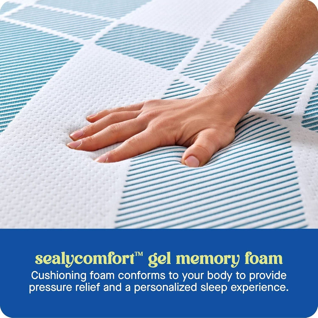 Queen Gel Memory Foam Mattress Machine Washable Cover-3