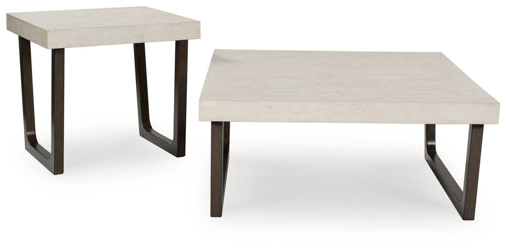 Westenfort - Occasional Table Set (Set of 2) - Espresso / Gray-2