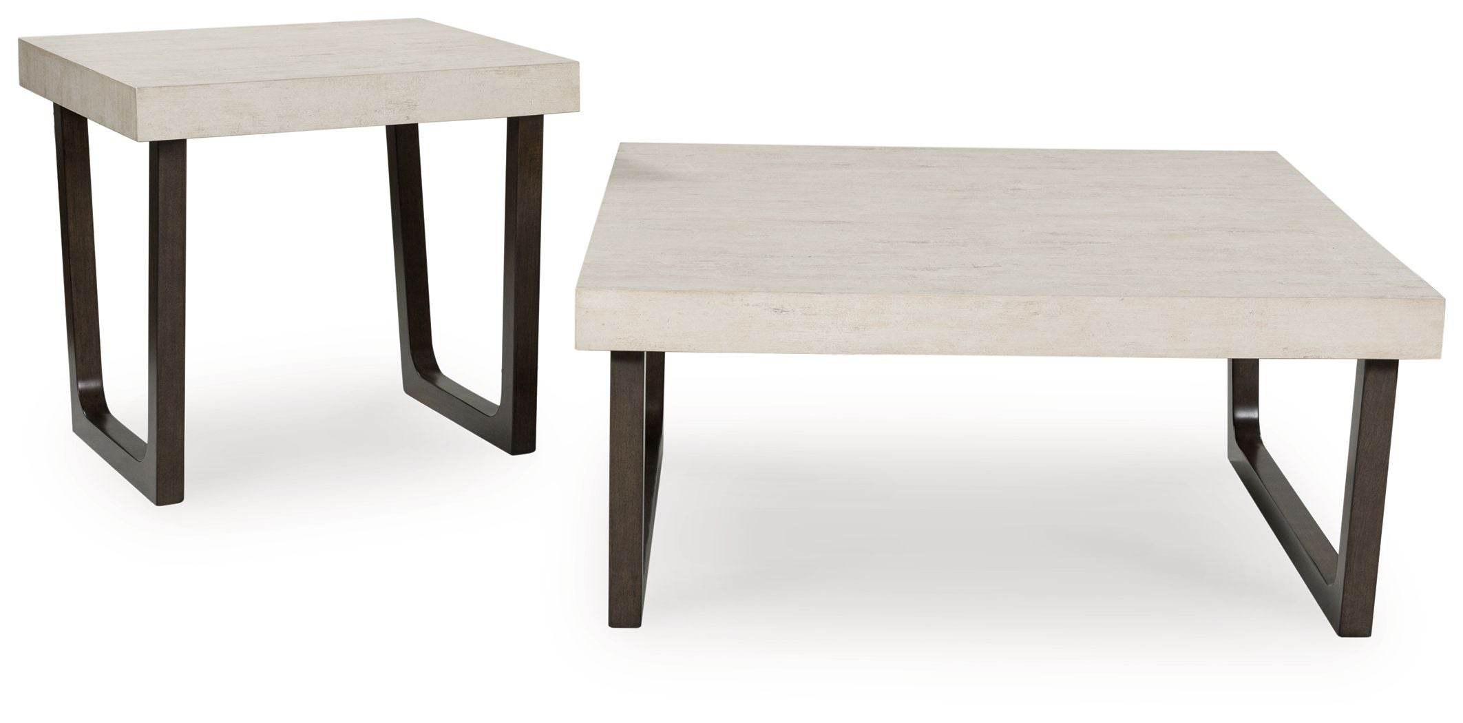 Westenfort - Occasional Table Set (Set of 2) - Espresso / Gray-2